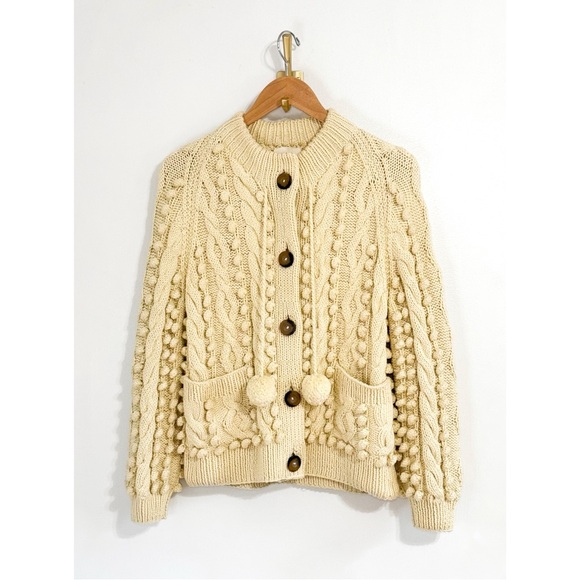 NWOT DÔEN Pomme Long-Sleeve Cotton Cardigan Sweater - Picture 2 of 7